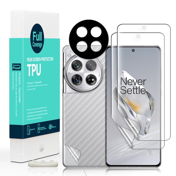 Screen Protector For Oneplus 12 5G 6.82"[2 Pack],Flexible TPU Film,With
