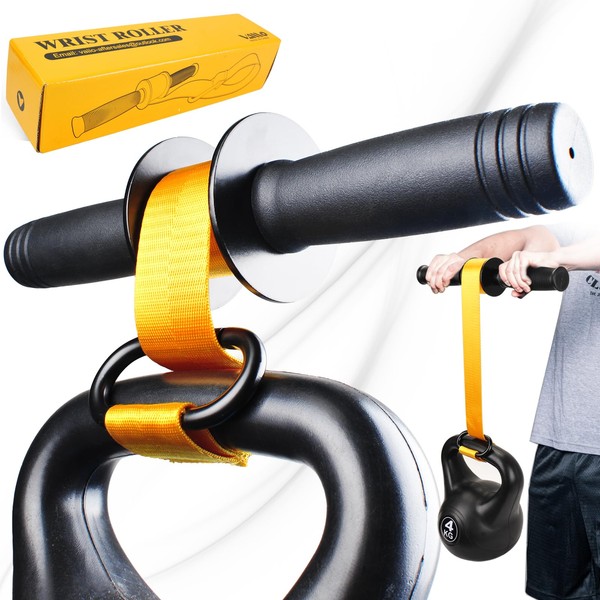 VAIIO Forearm Strengthener and Wrist Roller with Quick Locking Mechanism
