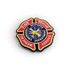 PVC Morale Patch - Fire Medical Rescue Services Emblem 4"x4"