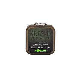 Korda Slip-D Braid Combi Rig Braid Camo 25lb 20m | Strong, Low-Visibility Carp Rig Line | Versatile and Abrasion-Resistant