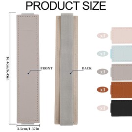 BEANPRECOY 10 Pcs Elastic Band Pen Holder, Adjustable Pen Holder for Journal, PU Leather Pen Sleeve Pouch for Journals, Notebooks, Binders, Planners, Tablet, Office School Supplies (5 Colors)