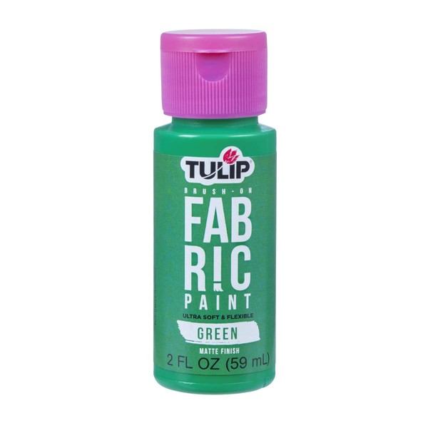 Tulip Brush-On Fabric Paint 2oz, Matte Green, As Detailed, One
