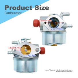 SYOWADA 640004 Carburetor Kit Replacement for Tecumseh OHH50 OHH60 OH195EA OHH60 640014 640025 640025A 640025C Series Lawn Mower Carb