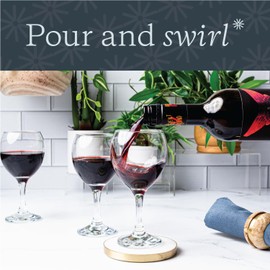 Vikko Stemmed Wine Glasses - Set of 12, 8.75 Ounce, Thick and Durable, Clear