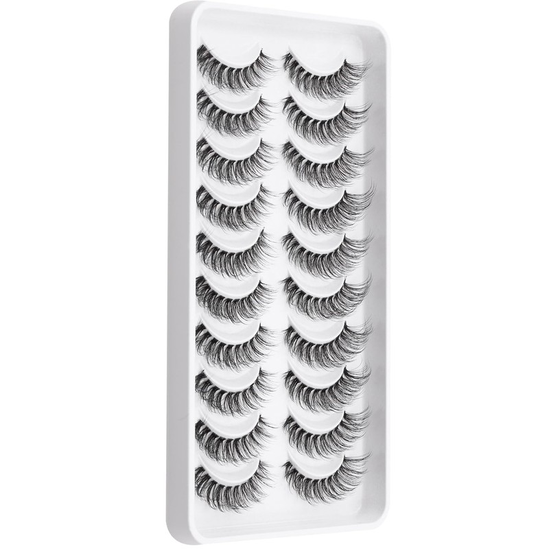 Clear Band Eyelashes, Fox Eyelashes, 3D Artificial Eyelashes, Russian False