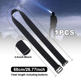 Elastic Headlamp Strap, Headlamp Strap Replacement Headband Head Lamp Comfort Belt Headlamp Strap Holder Headlamp Accessories Compatible with Black Diamond, Petzl, Energizer, Princeton Tec