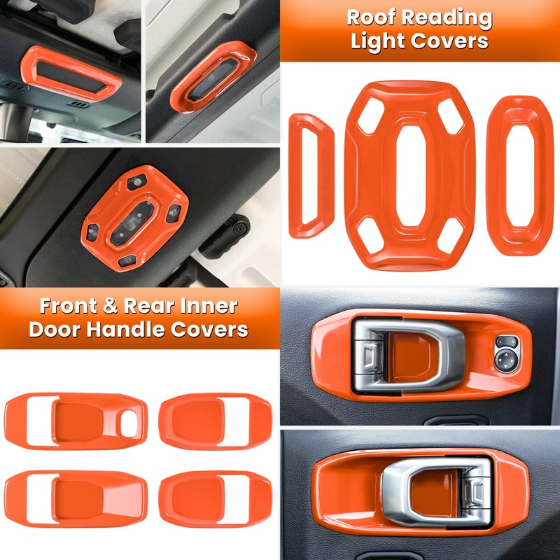 23PCS Full Set Interior Decoration Trim Kit for Jeep Wrangler