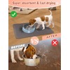 Quick Dry Absorbent Dog Food Mat, 19 x 12 in