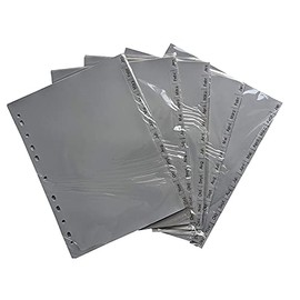5 x A4 Index Jan-Dec 12 Pieces Universal Perforated Polypropylene Grey Monthly Index 226 x 297 mm January - December