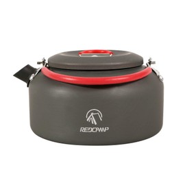 REDCAMP 0.8L Mini Outdoor Camping Kettle, Aluminum Water Pot with Carrying Bag, Compact Lightweight Tea Kettle