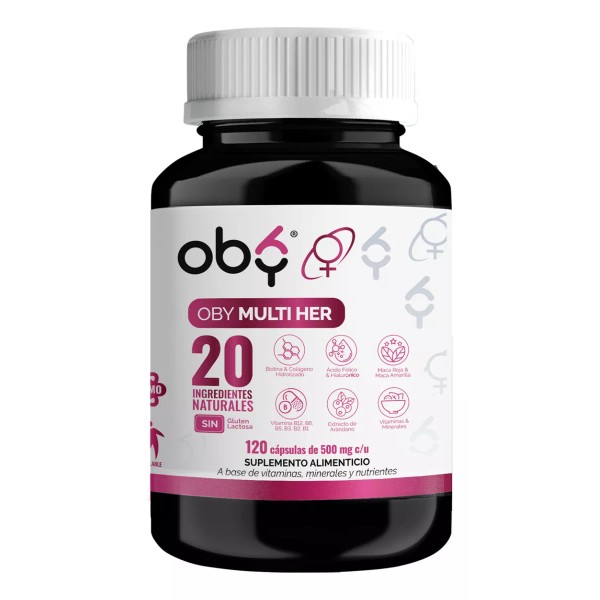 Oby Multivitaminico Mujer 120 Capsulas Vitaminas Mujer Oby 4m