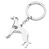 TIZURO Edelstahl Whippet Hund Schlüsselanhänger Welpe Haustiere Autoschlüssel Schlüsselringe Schmuck