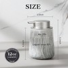 Enra Ceramic Foaming Soap Dispenser,12 oz Gray Foam Soap Dispenser