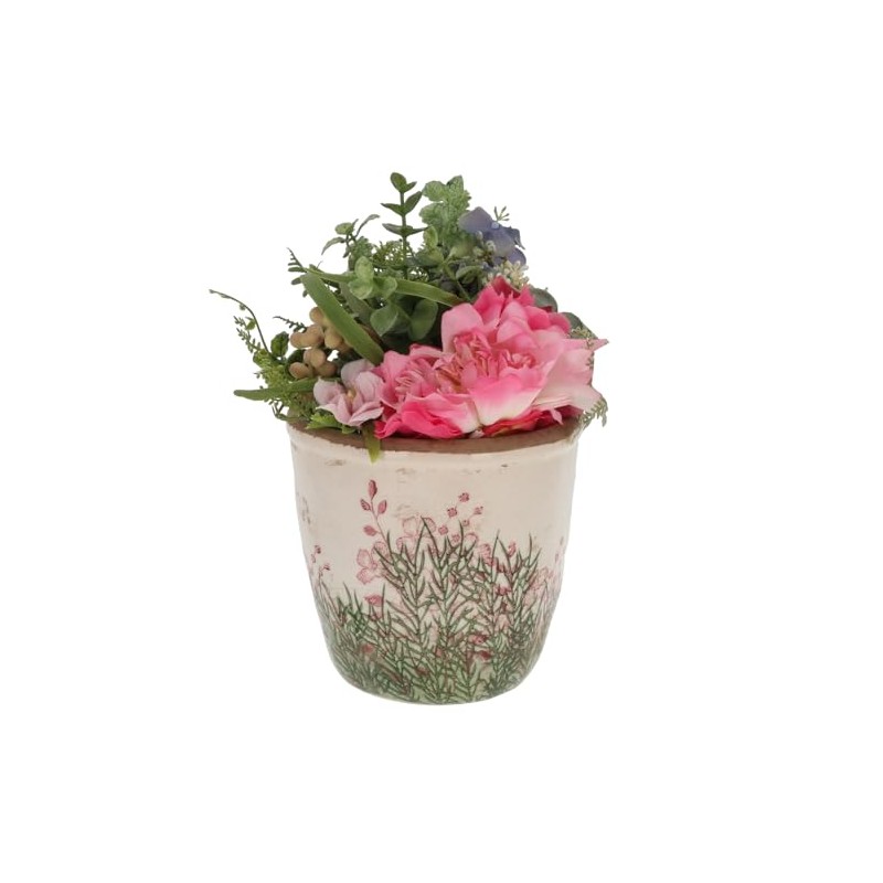 Shudehill Giftware Wild Garden Pretty Floral Pink and Green Design