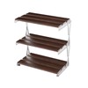 Fitzkor 3 Tiered Foldable Desk Shelf Table orangernizer Wood Rack