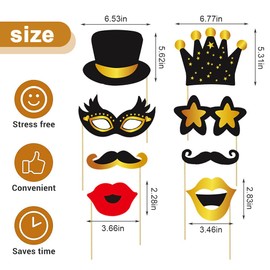 KedidO 30pcs Photo Box Props, Photo Props, Christmas Party as Photo Booth Props, Photo Props Party Decoration for Carnival, Birthday