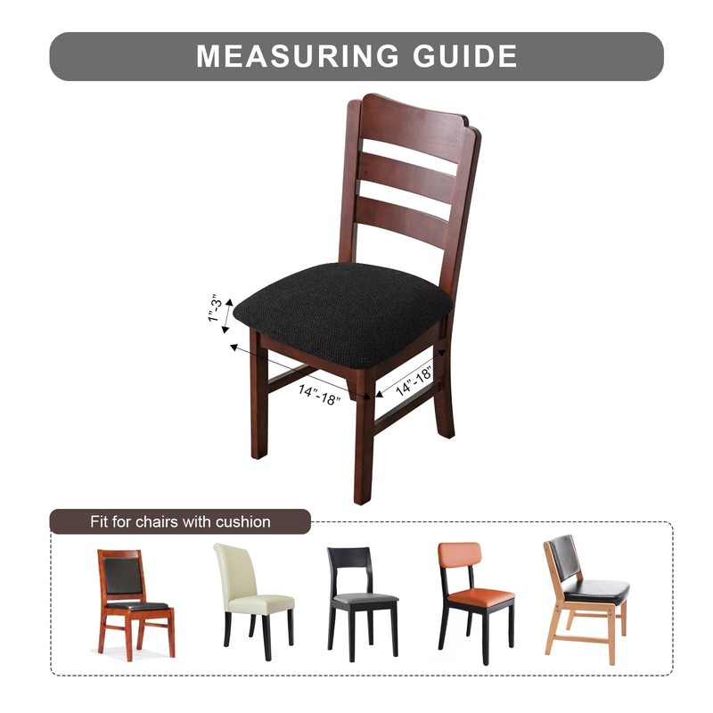 Genina Seat Covers for Dining Chairs Cover 100% Waterproof Dining