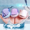 New Portable Tt Detangling Princess Hair Comb for Hair Extensions & Scalp Massage Magic1 Amethyst [Box] 4ea