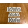 Yale Forklift Decals Stickers (SET OF 3) (8” & 12”)