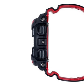 Casio G-Shock GA-110HR-1A Overseas Model, Waterproof, Black, Red, Black x Red, Belt Type: