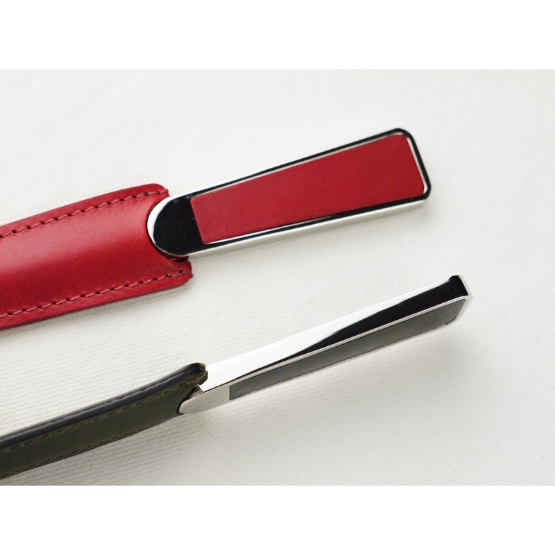 Slip-on Letter Opener with Case Wine Rio Leather IOL-2403