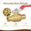 JUWO 1/2" Pex Shut off Valve, 2 Pack Brass 1/2"