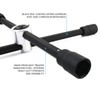 RockTrix 14" 4-Way Adjustable Sliding Cross Lug Wrench for Tire