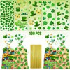 100PCS St. Patrick's Day Cellophane Treat Bags Party Favors with