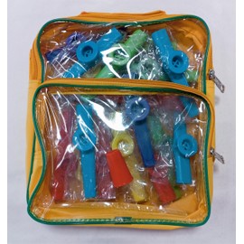 Kazoo in Backpack, 24 Pieces with Mermaid Whistle, Excellent Sound Quality and Durable