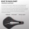 Comphic Bicycle Saddle Honeycomb Black 3D Saddle Breathable Cushion 3D