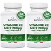 Bandini Vitamin K2 MK7 200 mcg Nutritional Tablets Made in Italy, 2 Count, 400 Tablets / Bandini 비타민 K2 MK7 200 mcg 영양제 태블릿 이탈리아산, 2개, 400정