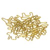 100pcs Golden Dinosaur Paper Clips Increase Slip Resistance Anti Rust