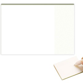 Papel de notas transparente, 50 hojas, impermeables, adhesivos Bloc de notas autoadhesivas transparentes y suministros escolares de oficina