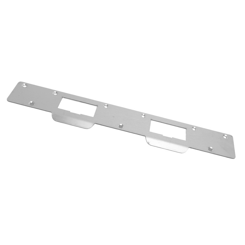 Door Strike Plate Double Holes Steel Reinforced Strong Easy Install