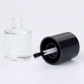 10個入り 10ML マニキュアボトル エナメルボトル 空ボトル 詰め替えマニキュア瓶 小分けボトル 手作り化粧品 収納 旅行用品 ブラックカバー