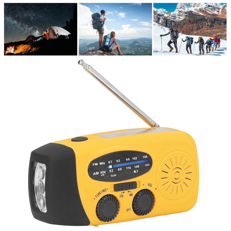 Hand Crank Solar Radio Multifunctional Emergency Radio LED Radio with