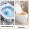 Iensen Thick and Warm Plush Toilet Seat Cover – Washable,