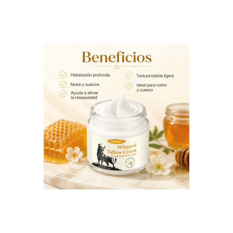 Crema Facial Corporal Cebo Res + Miel Hidrata Humecta Aclara