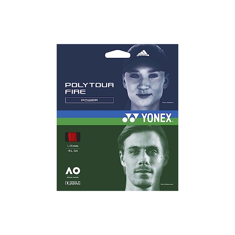 YONEX (ヨネックス) Hard Court Tennis Strings Poly Tour Force 130