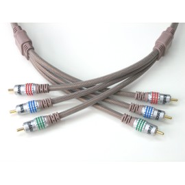 KnuKonceptz KHX Component Video RCA Cable 24 Gauge Copper Core - 8 Feet