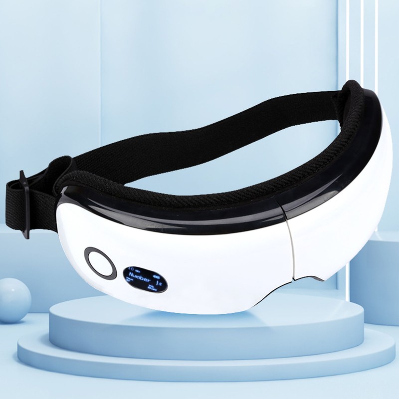 Eye Massager with Heating Bluetooth Music 6 Massage Modes Rechargeable