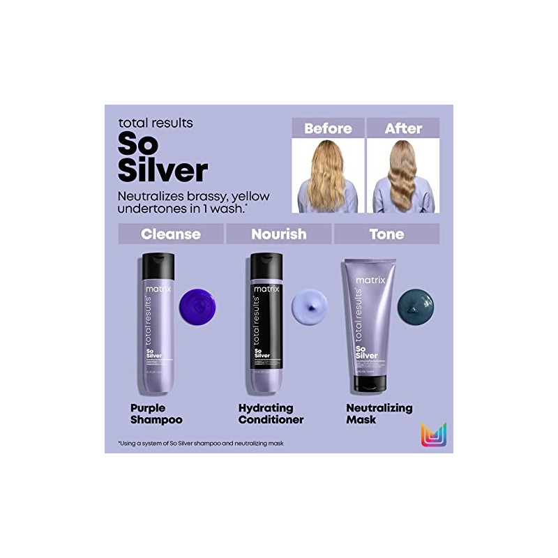 MATRIX color Obsessed So Silver Shampoo, 10.1 Fl Oz