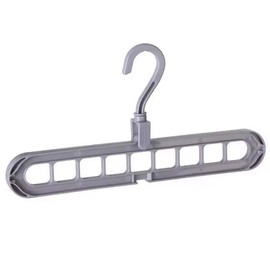 Pack of 3 9 in 1 Clothes Hangers Space Saving Grey 360 Degree Rotating Multifunctional Hanger for Wardrobe and Clothes Organisation