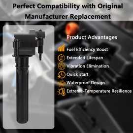 UF269 OEM Ignition Coil - Compatible with Chrysler Dodge Concorde 300 Intrepid LHS Pacifica Prowler Magnum 2.7L 3.2L 3.5L - Replaces # UF269 UF395 C1178