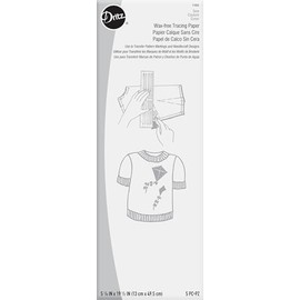 Dritz 5-1/8" x 19-1/2", 5 Sheets, Assorted Colors Wax-Free Tracing Paper