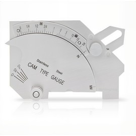 WeldingStop Bridge Cam Gauge Welding Fillet Throat Gage Welding Gauge MG-8 for Inspection of Welded Surface Weld Joints Bevel Angle Inch/mm Stainless Steel Weld Gage