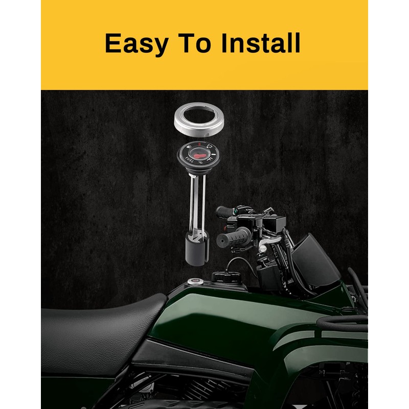 QUICKWOLF Bayou Fuel Gauge, Prairie Gas Gauge Compatible for Kawasaki