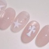 Soft Chrome Handmade Nails - Coffin Long / 소프트크롬 수제네일