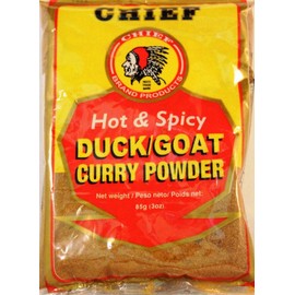 Chief Hot & Spicy Curry Powder (Goat/Duck) 3 oz Pack