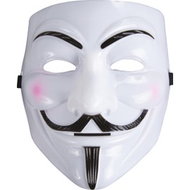 P'tit Clown 23520 Adult Mask - Anonymous – Hard White